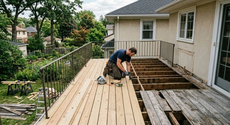 Balcony Flooring Replacement Service